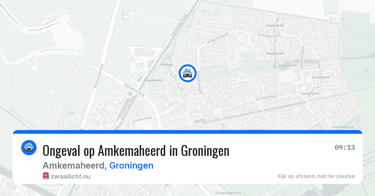 Ongeval op Amkemaheerd in Groningen — 28 apr 2026