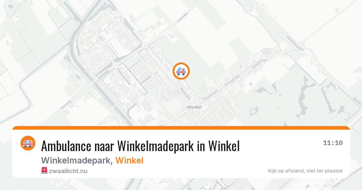 Ambulance naar Winkelmadepark in Winkel — 12 jul 2026