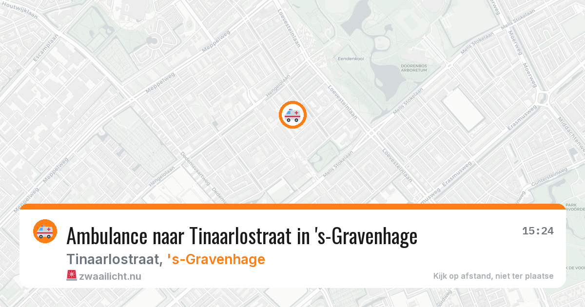Ambulance naar Tinaarlostraat in 's-Gravenhage — 20 jul 2026