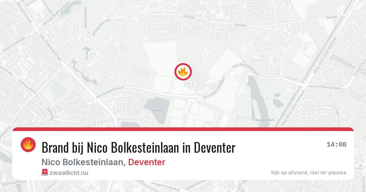 Brand bij Nico Bolkesteinlaan in Deventer — 28 mei 2026