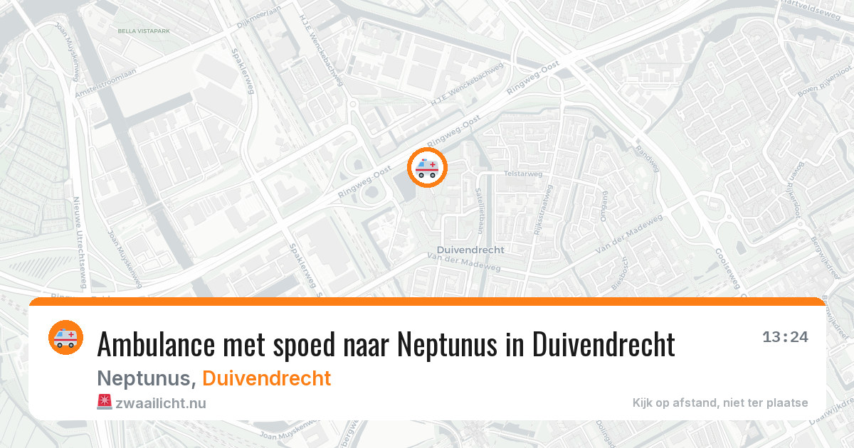 Ambulance met spoed naar Neptunus in Duivendrecht — 11 jul 2026