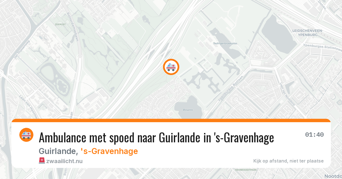 Ambulance met spoed naar Guirlande in 's-Gravenhage — 24 apr 2026