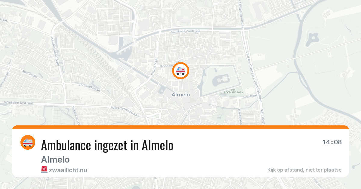 Ambulance ingezet in Almelo — 9 apr 2026