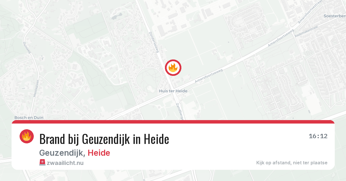 Brand bij Geuzendijk in Heide — 3 mei 2026