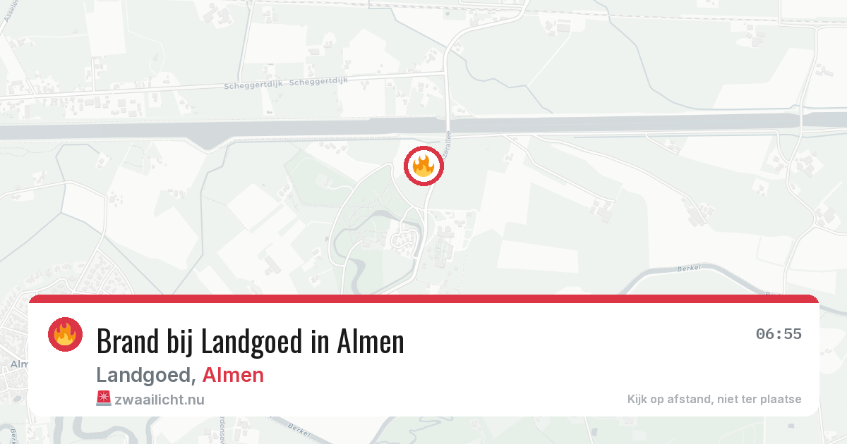Brand bij Landgoed in Almen — 17 mei 2026