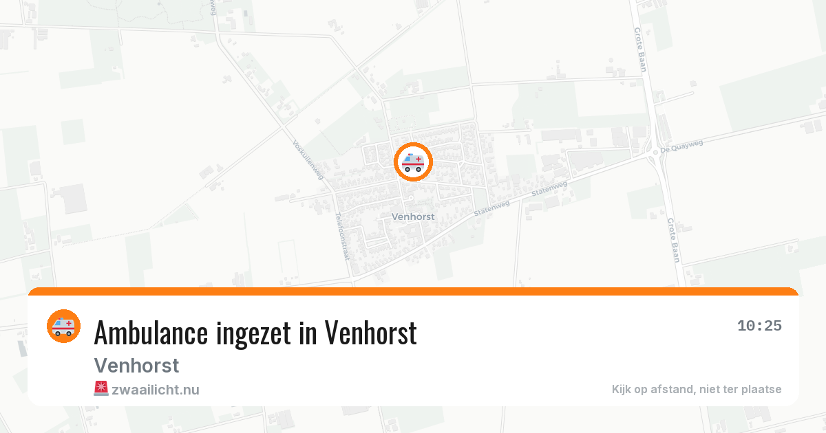 Ambulance ingezet in Venhorst — 8 jul 2026