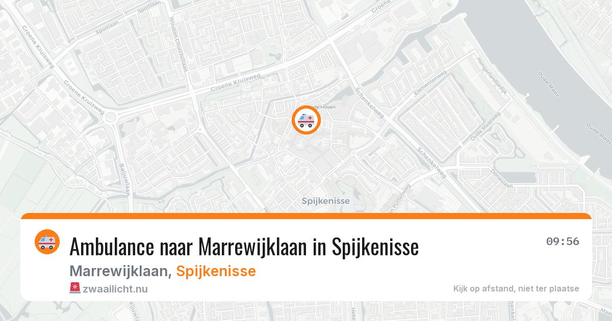 Ambulance naar Marrewijklaan in Spijkenisse — 21 jul 2026
