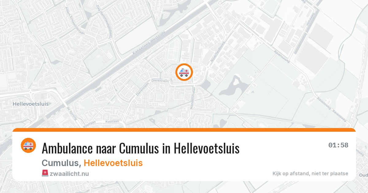 Ambulance naar Cumulus in Hellevoetsluis — 12 apr 2026
