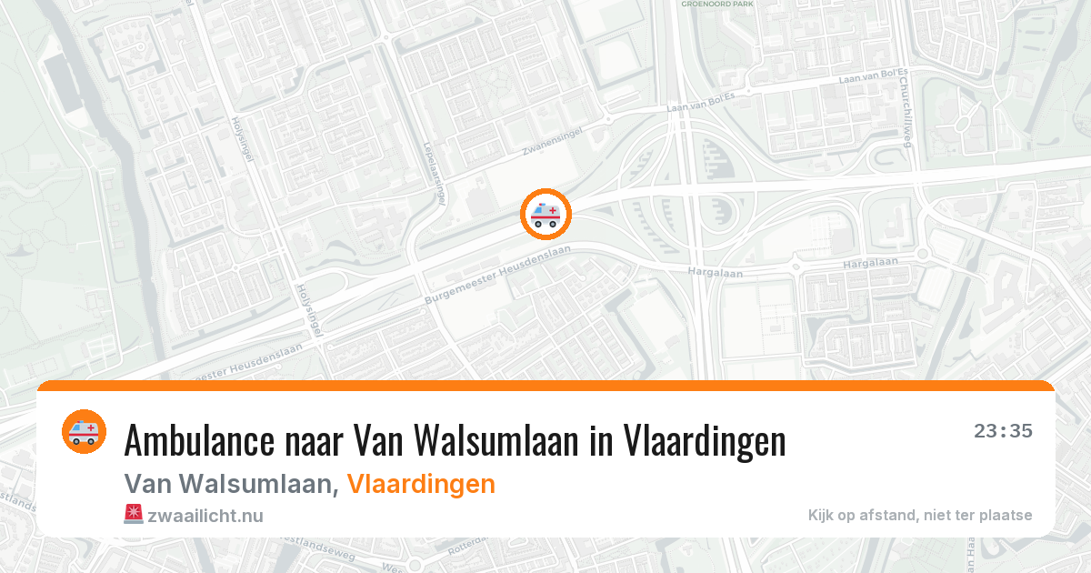 Ambulance naar Van Walsumlaan in Vlaardingen — 23 jul 2026