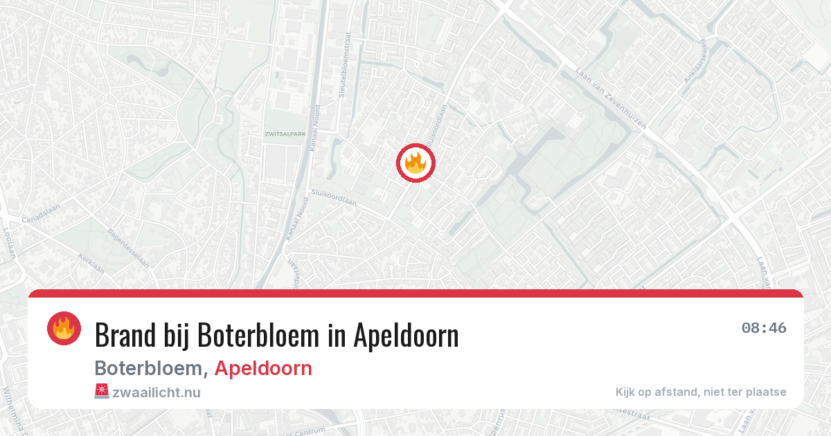Brand bij Boterbloem in Apeldoorn — 19 mei 2026