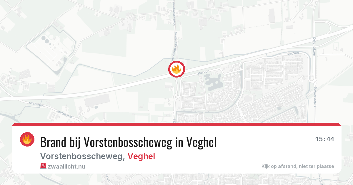 Brand bij Vorstenbosscheweg in Veghel — 23 jul 2026