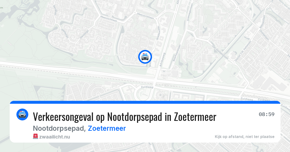Verkeersongeval op Nootdorpsepad in Zoetermeer — 1 apr 2026