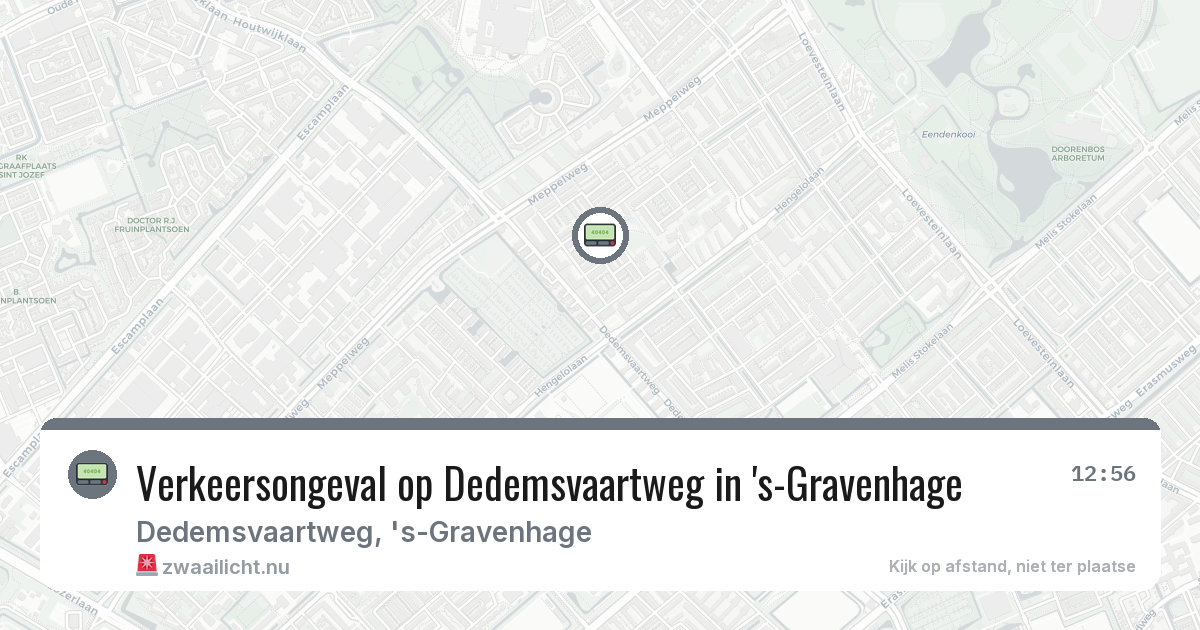 Verkeersongeval op Dedemsvaartweg in 's-Gravenhage — 13 feb 2026