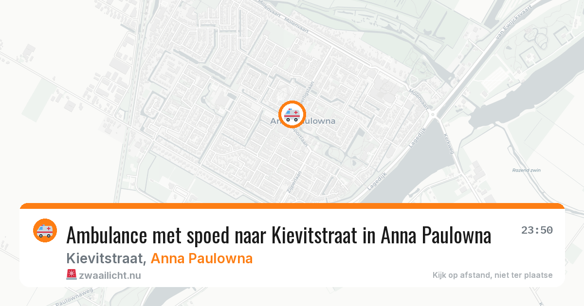 Ambulance met spoed naar Kievitstraat in Anna Paulowna — 7 apr 2026