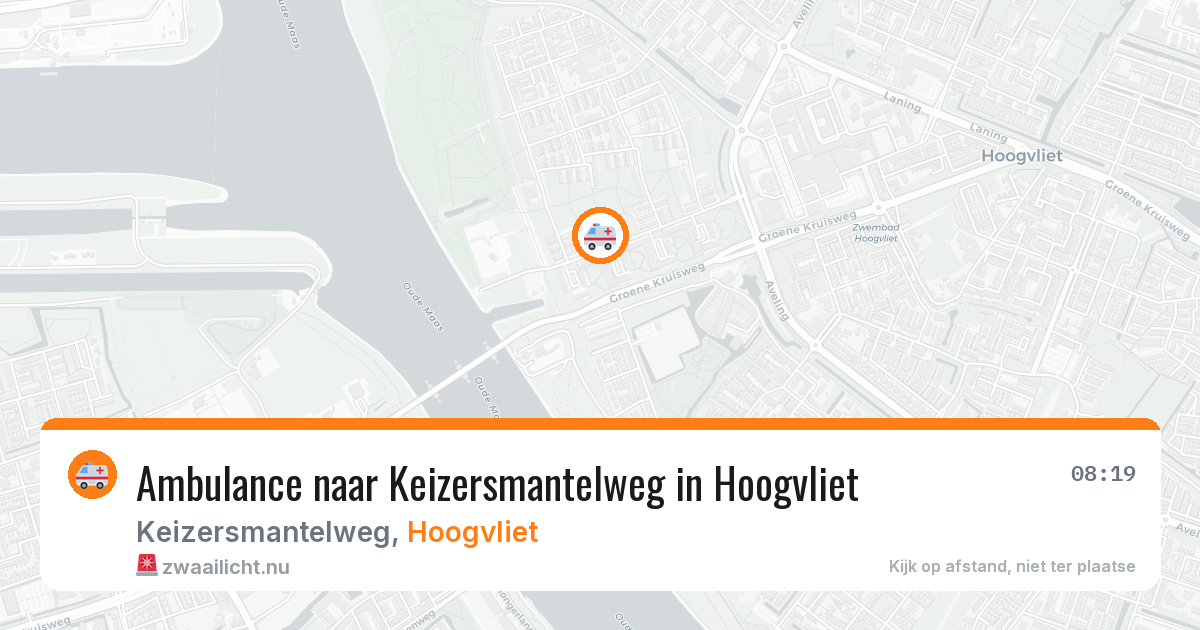 Ambulance naar Keizersmantelweg in Hoogvliet — 21 mrt 2026