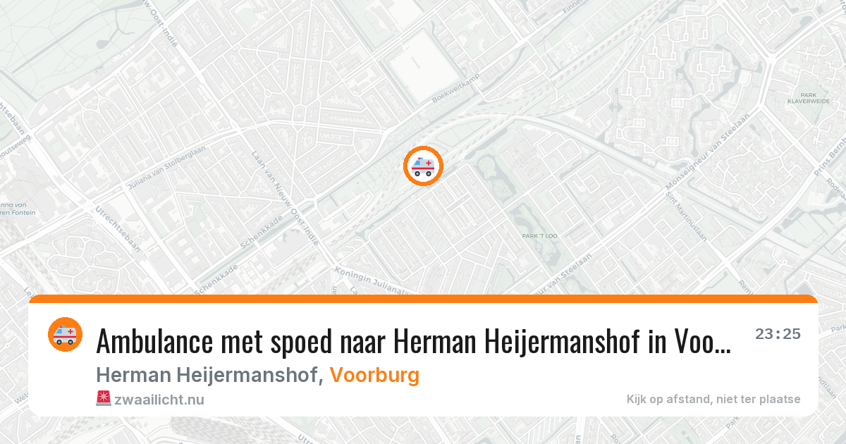 Ambulance met spoed naar Herman Heijermanshof in Voorburg — 15 feb 2026