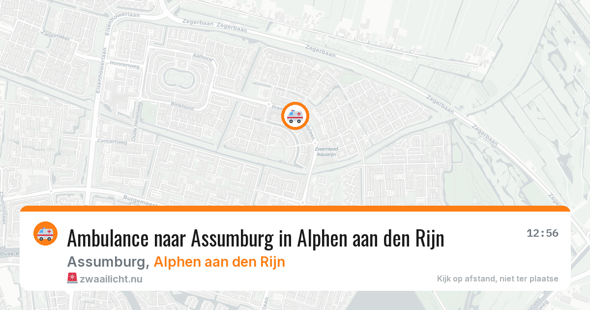 Ambulance naar Assumburg in Alphen aan den Rijn — 13 jul 2026
