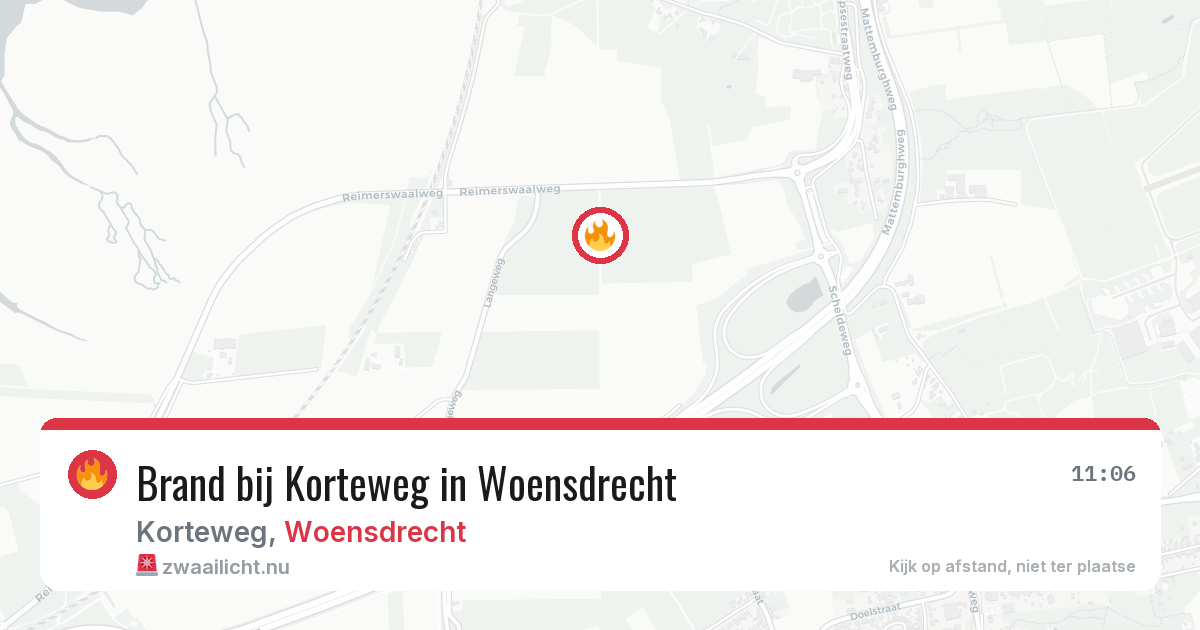 Brand bij Korteweg in Woensdrecht — 7 jun 2026