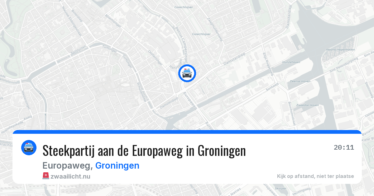 Steekpartij aan de Europaweg in Groningen — 10 jul 2026