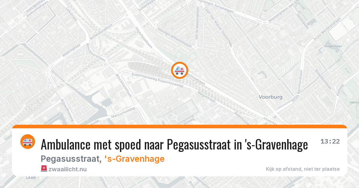 Ambulance met spoed naar Pegasusstraat in 's-Gravenhage — 26 jul 2026