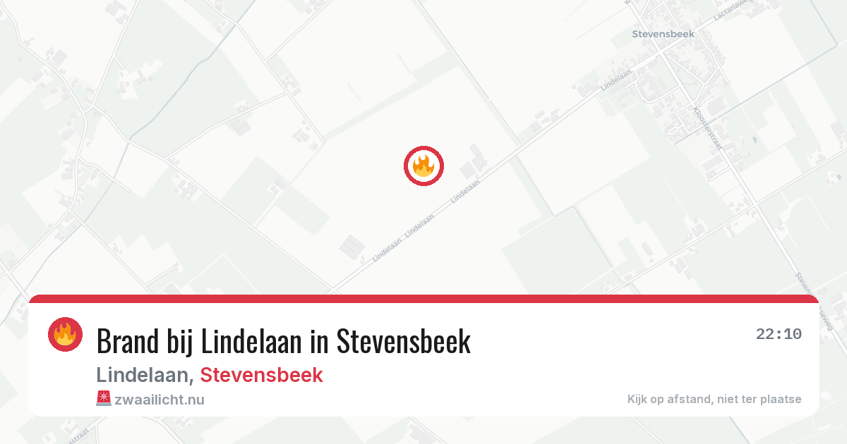 Brand bij Lindelaan in Stevensbeek — 6 jul 2026