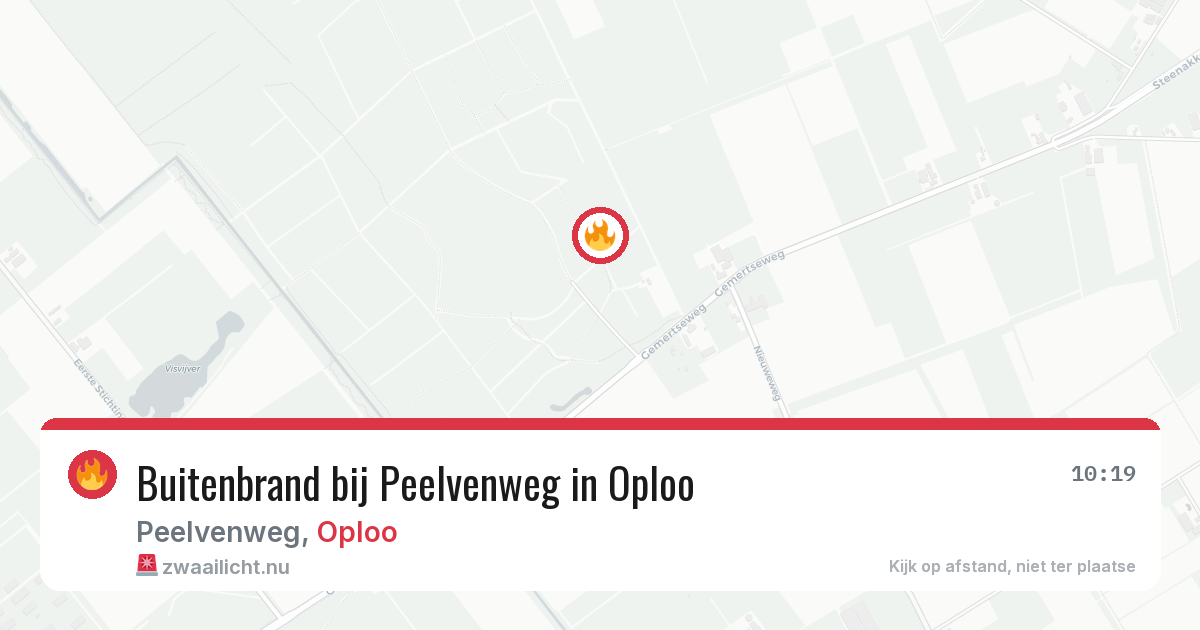 Buitenbrand bij Peelvenweg in Oploo — 7 jul 2026