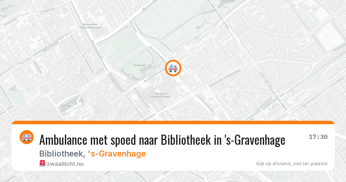 Ambulance met spoed naar Bibliotheek in 's-Gravenhage — 22 jul 2026