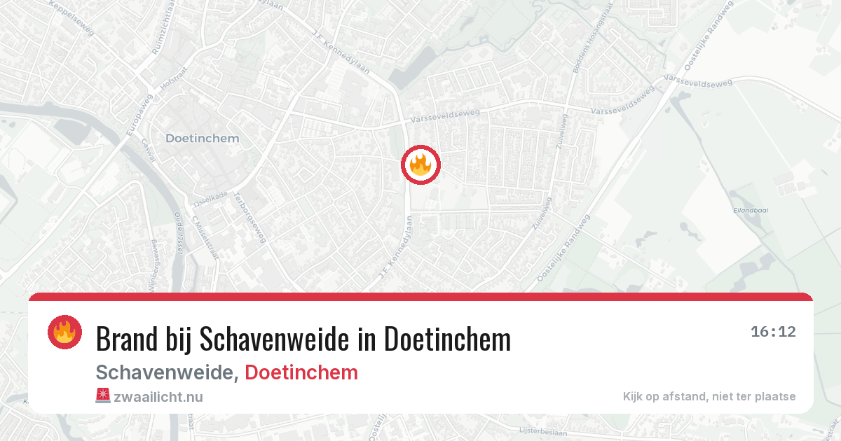 Brand bij Schavenweide in Doetinchem — 24 jul 2026