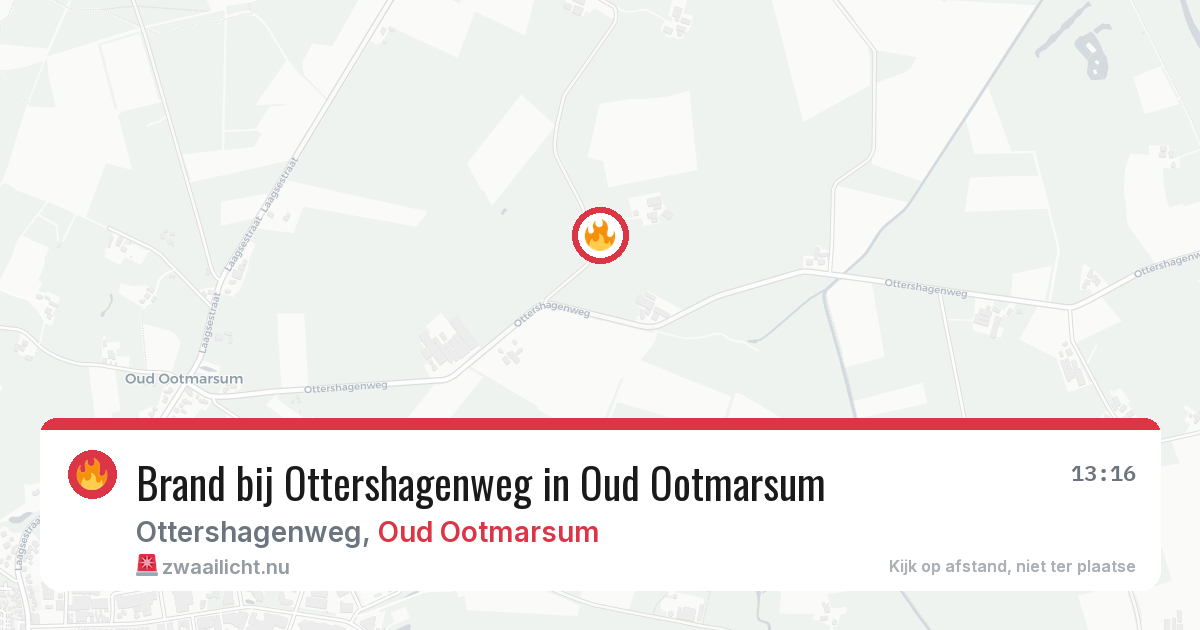 Brand bij Ottershagenweg in Oud Ootmarsum — 20 apr 2026