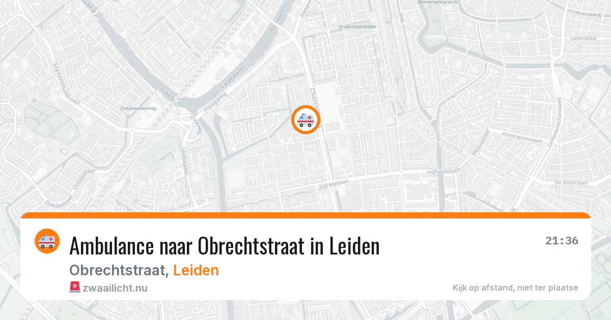 Ambulance naar Obrechtstraat in Leiden — 23 jan 2026