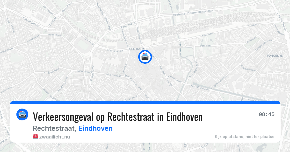 Verkeersongeval op Rechtestraat in Eindhoven — 14 jul 2026