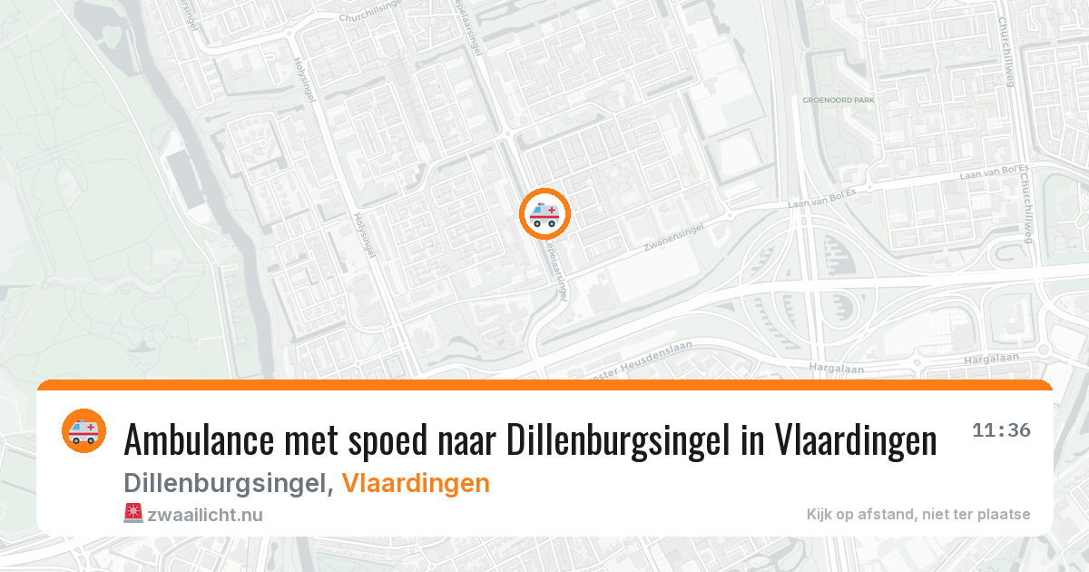 Ambulance met spoed naar Dillenburgsingel in Vlaardingen — 22 mrt 2026