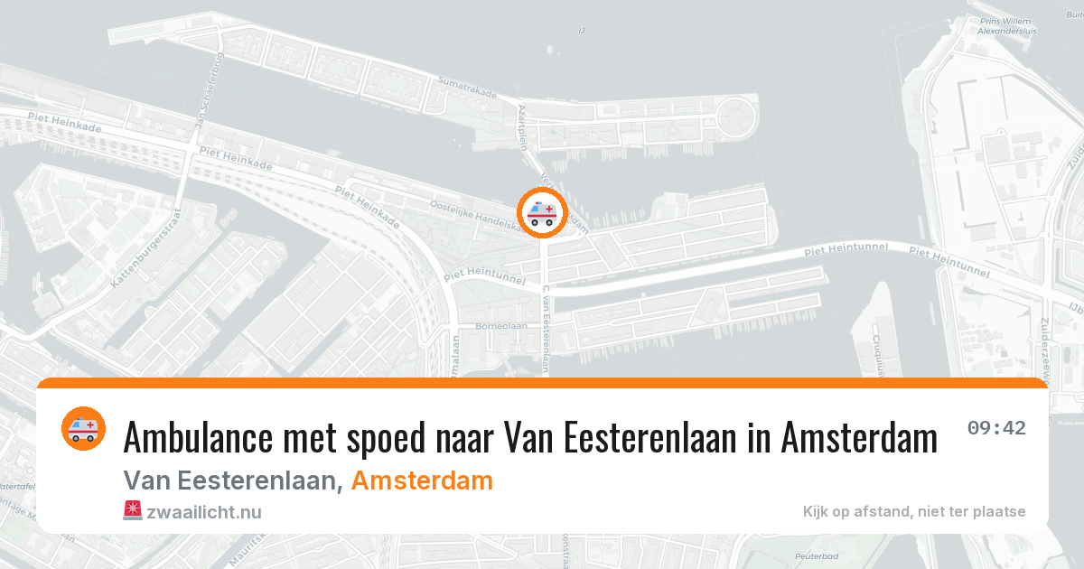 Ambulance met spoed naar Van Eesterenlaan in Amsterdam — 21 jul 2026