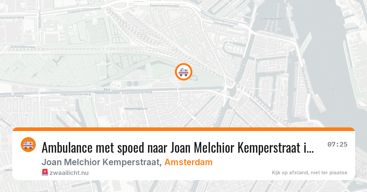 Ambulance met spoed naar Joan Melchior Kemperstraat in Amsterdam — 24 jun 2026