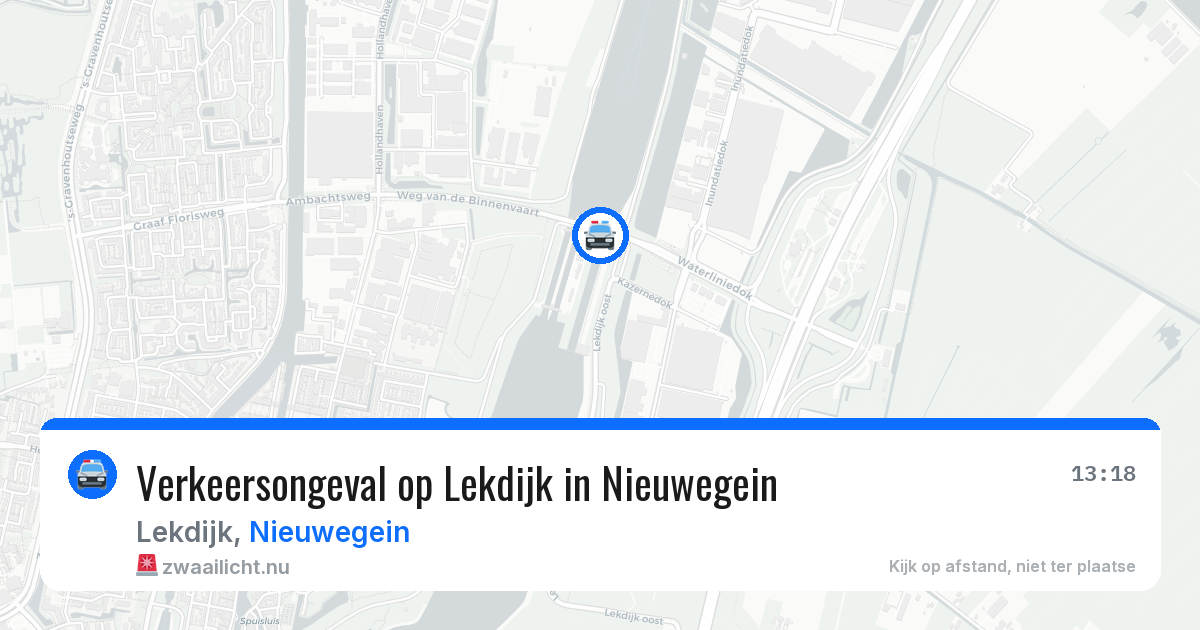 Verkeersongeval op Lekdijk in Nieuwegein — 12 jul 2026