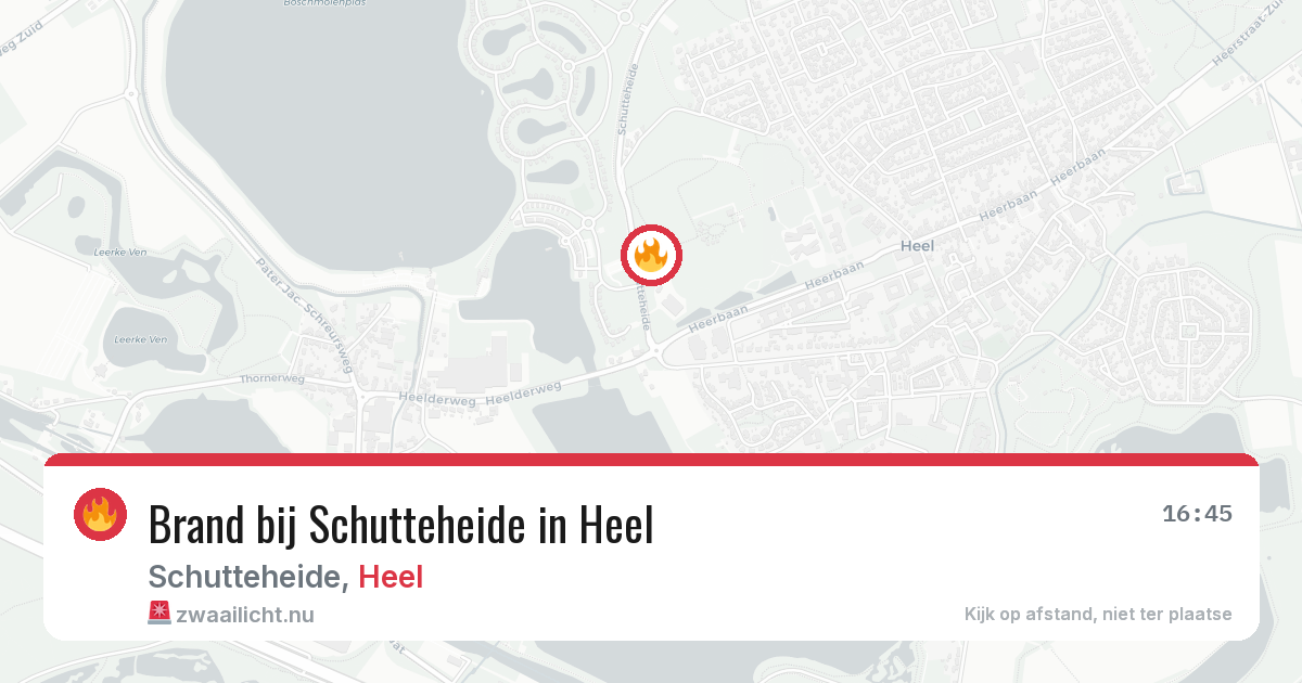 Brand bij Schutteheide in Heel — 15 feb 2026