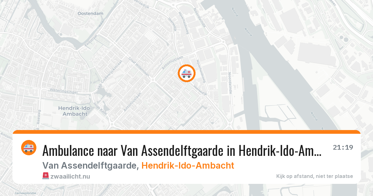 Ambulance naar Van Assendelftgaarde in Hendrik-Ido-Ambacht — 5 apr 2026