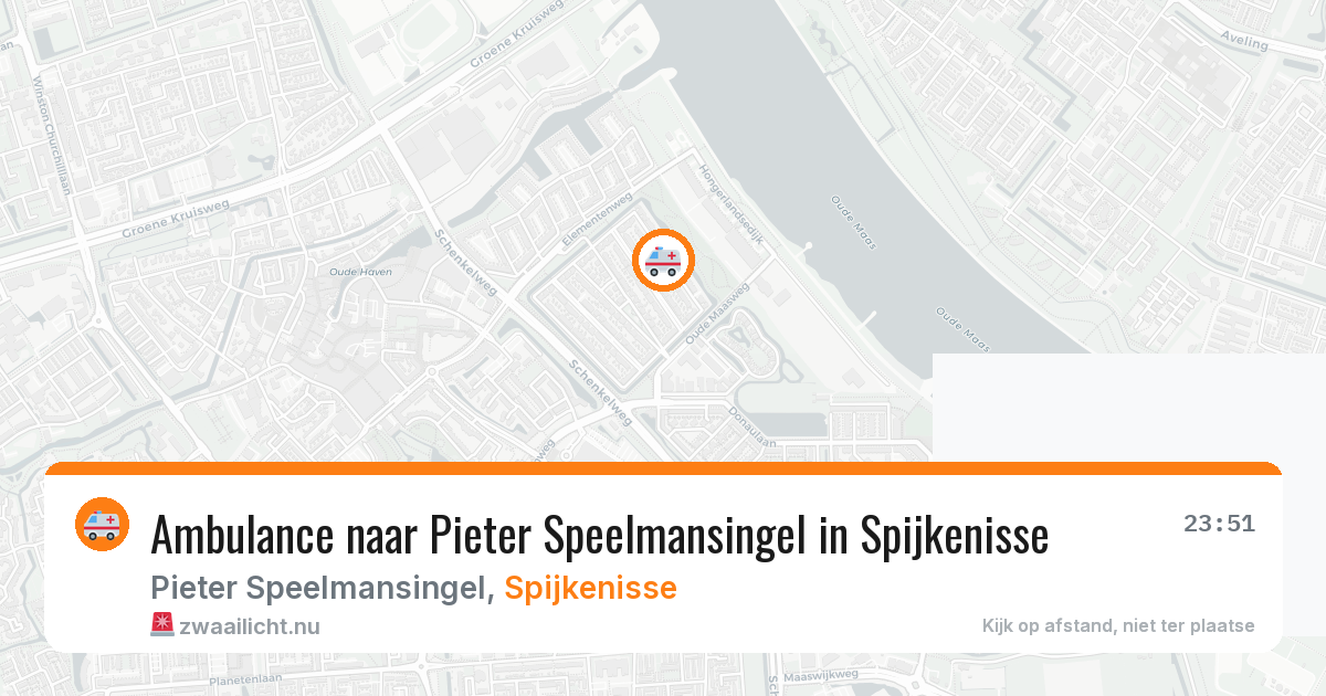 Ambulance naar Pieter Speelmansingel in Spijkenisse — 10 jul 2026