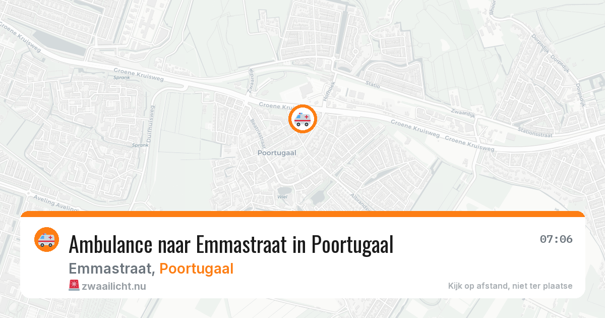 Ambulance naar Emmastraat in Poortugaal — 21 jul 2026