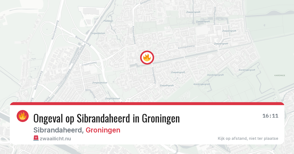 Ongeval op Sibrandaheerd in Groningen — 21 mei 2026