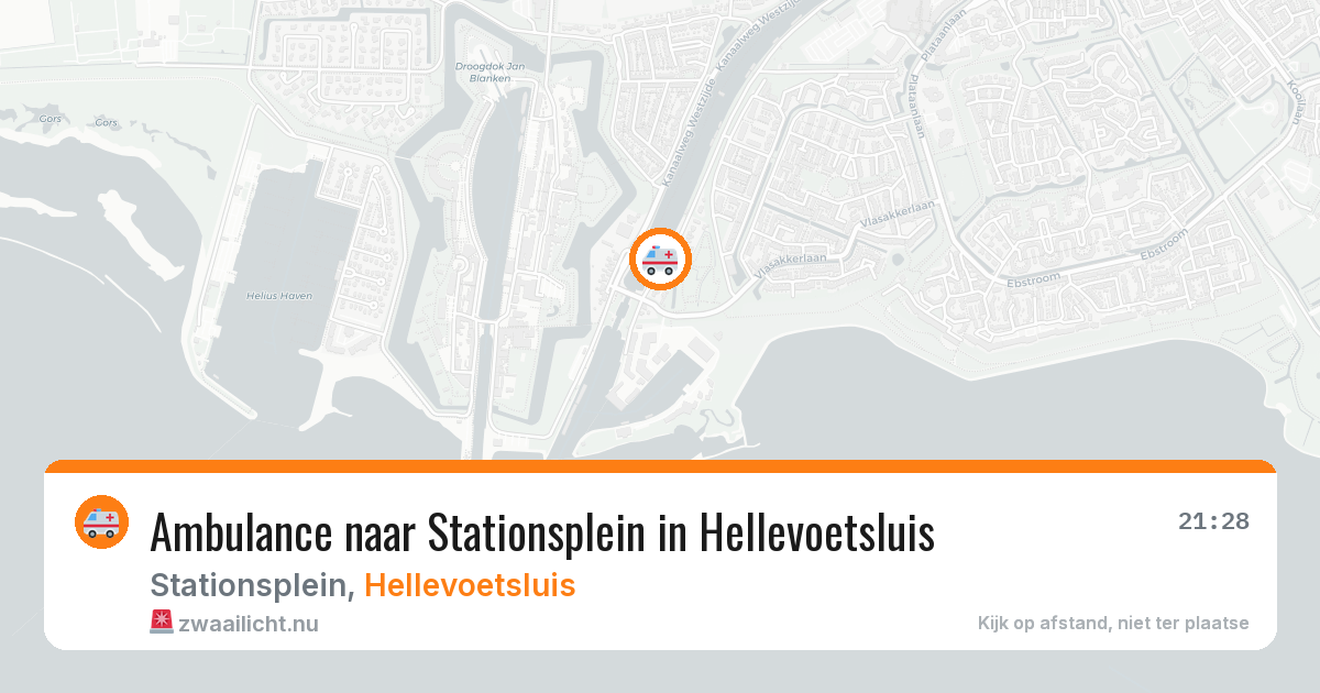 Ambulance naar Stationsplein in Hellevoetsluis — 23 jul 2026