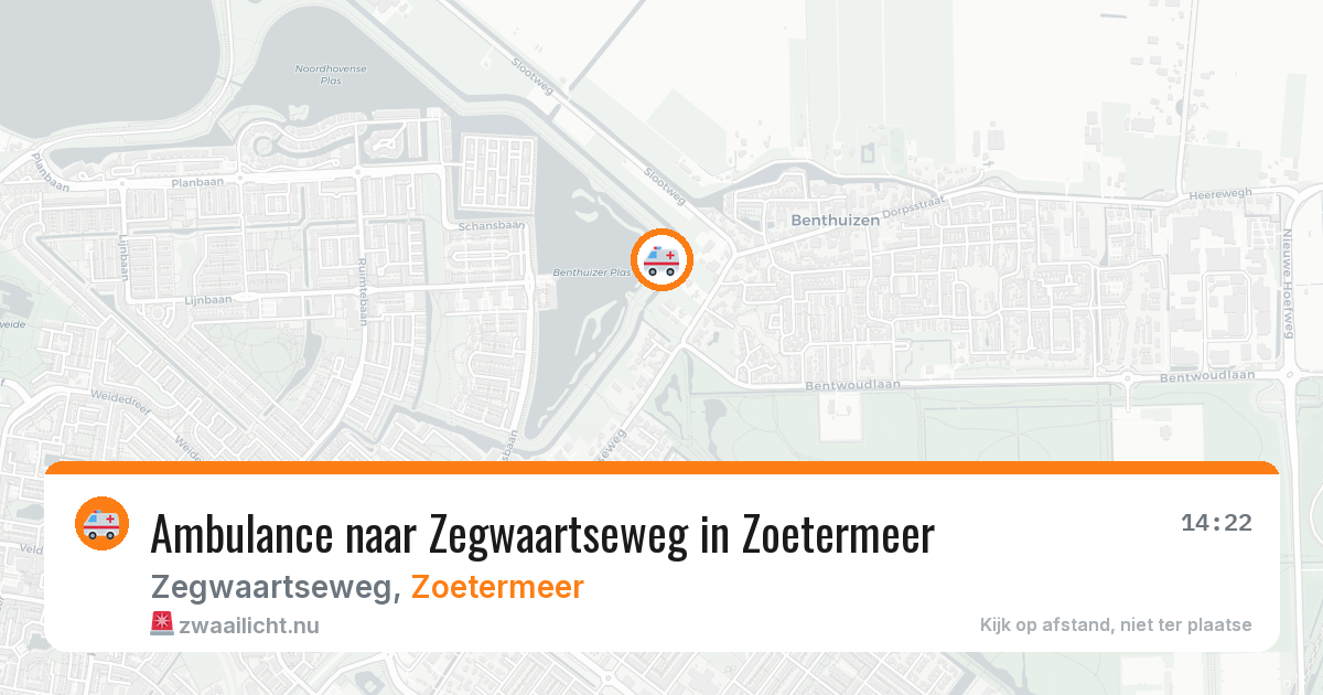 Ambulance naar Zegwaartseweg in Zoetermeer — 29 apr 2026