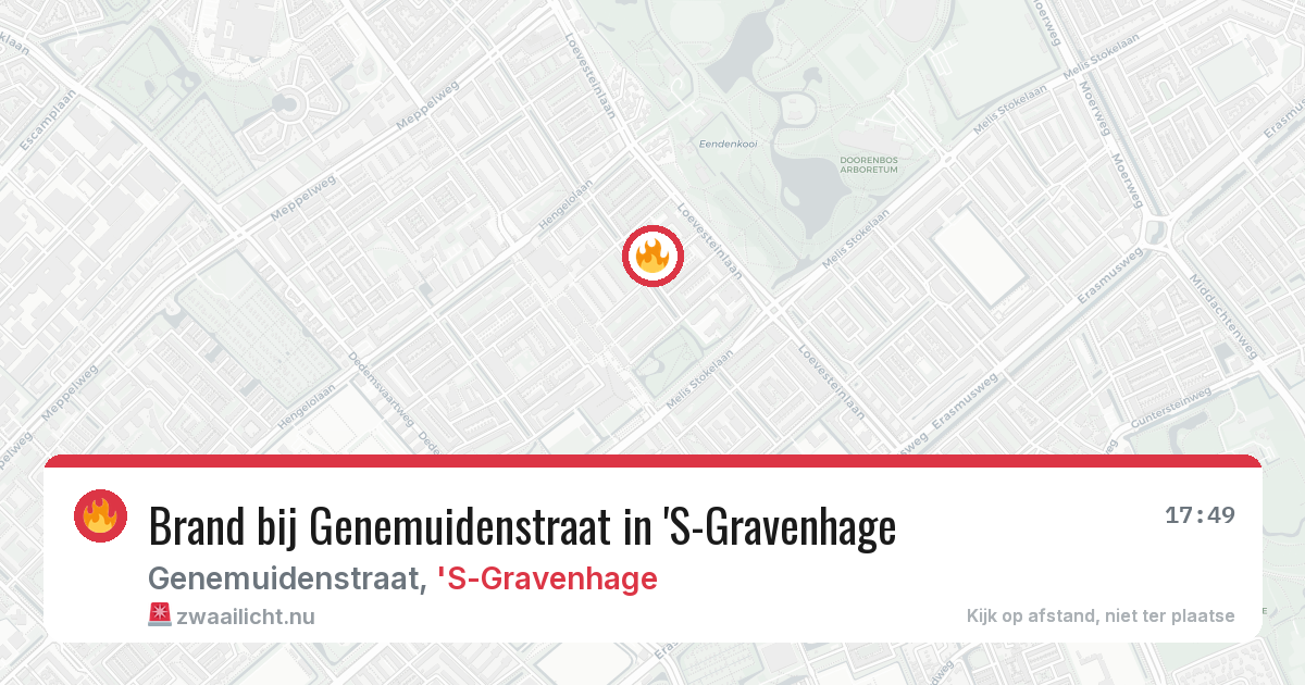 Brand bij Genemuidenstraat in 'S-Gravenhage — 27 apr 2026