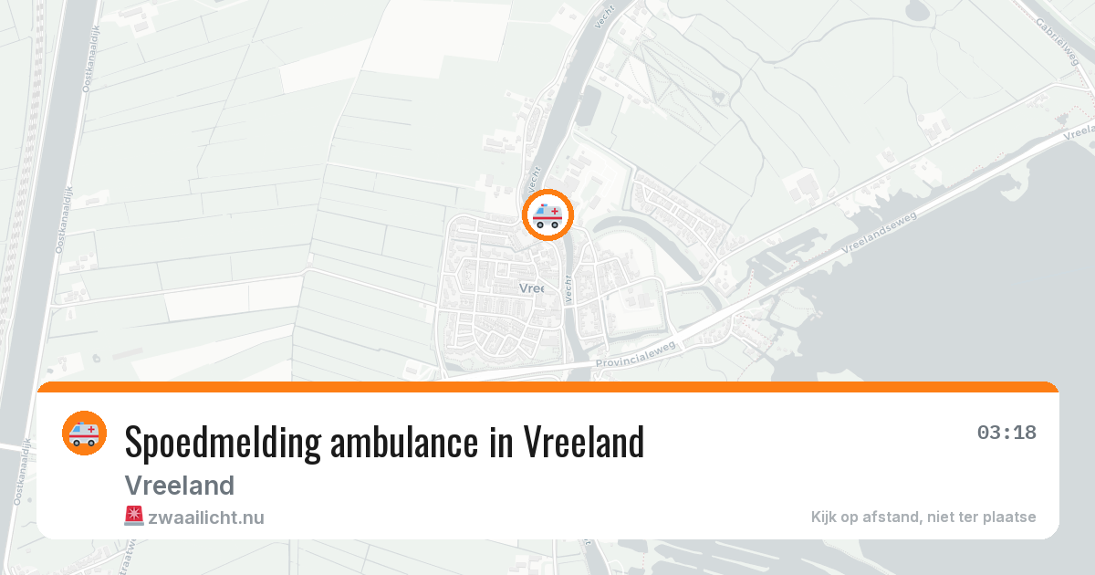 Spoedmelding ambulance in Vreeland — 15 apr 2026