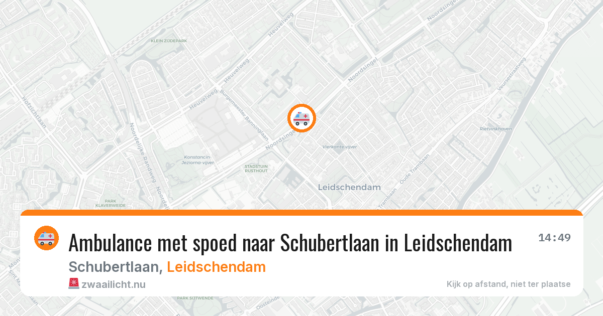Ambulance met spoed naar Schubertlaan in Leidschendam — 7 jun 2026
