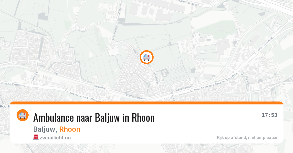 Ambulance naar Baljuw in Rhoon — 25 jul 2026