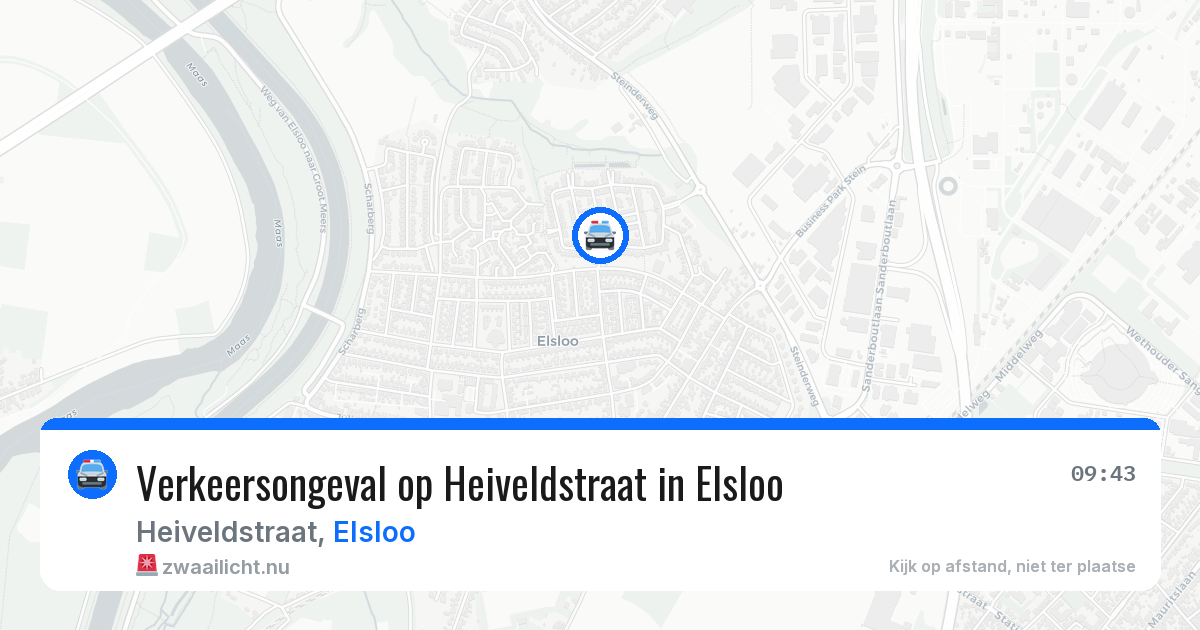 Verkeersongeval op Heiveldstraat in Elsloo — 25 jan 2026