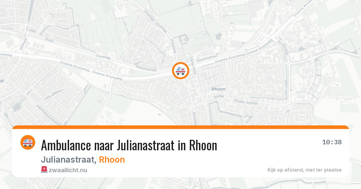 Ambulance naar Julianastraat in Rhoon — 15 jul 2026