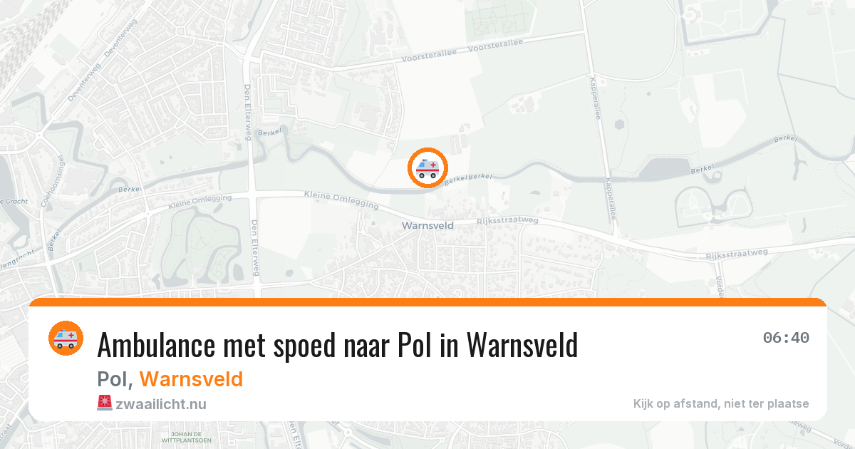 Ambulance met spoed naar Pol in Warnsveld — 12 jul 2026