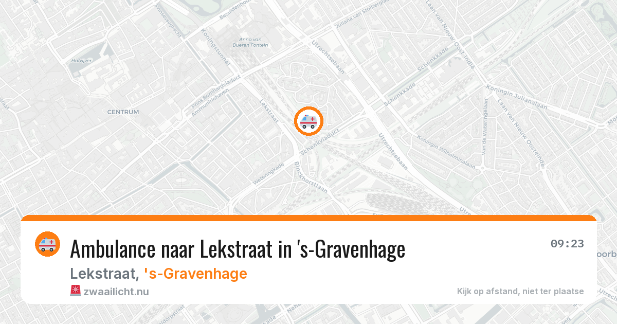 Ambulance naar Lekstraat in 's-Gravenhage — 17 mrt 2026